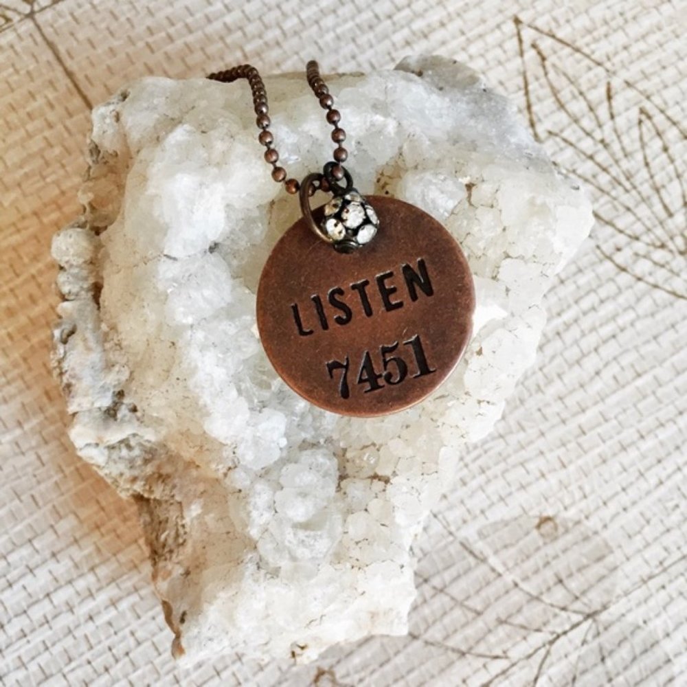 listen •• soul mantra necklace